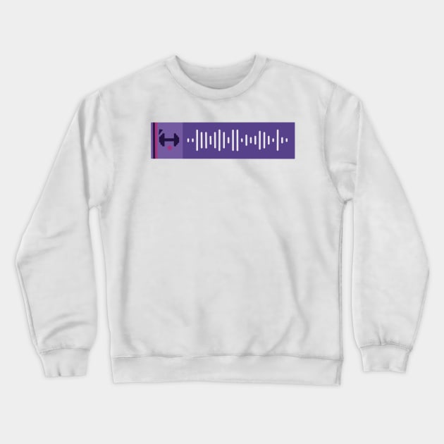 “Surface Pressure” music code Crewneck Sweatshirt by JessCarrsArt